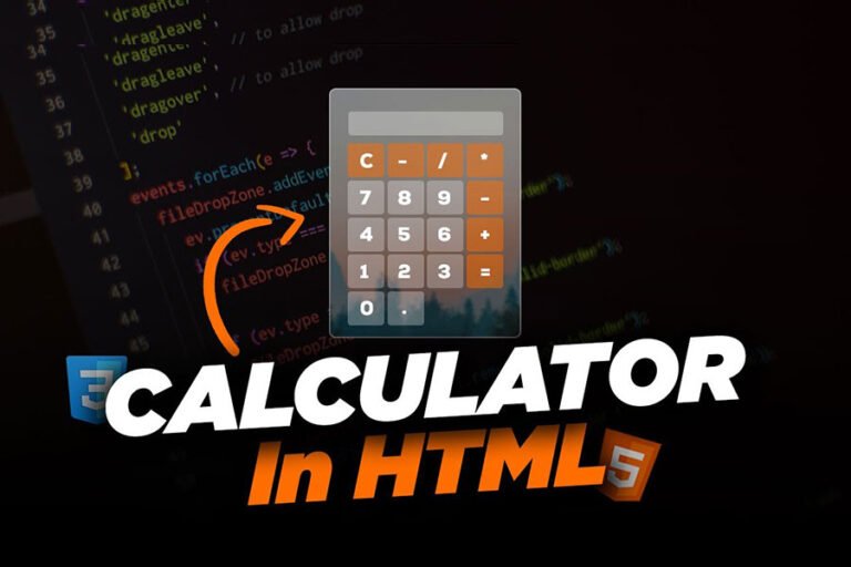 How to Build a Functional Calculator with HTML, CSS, and JavaScript